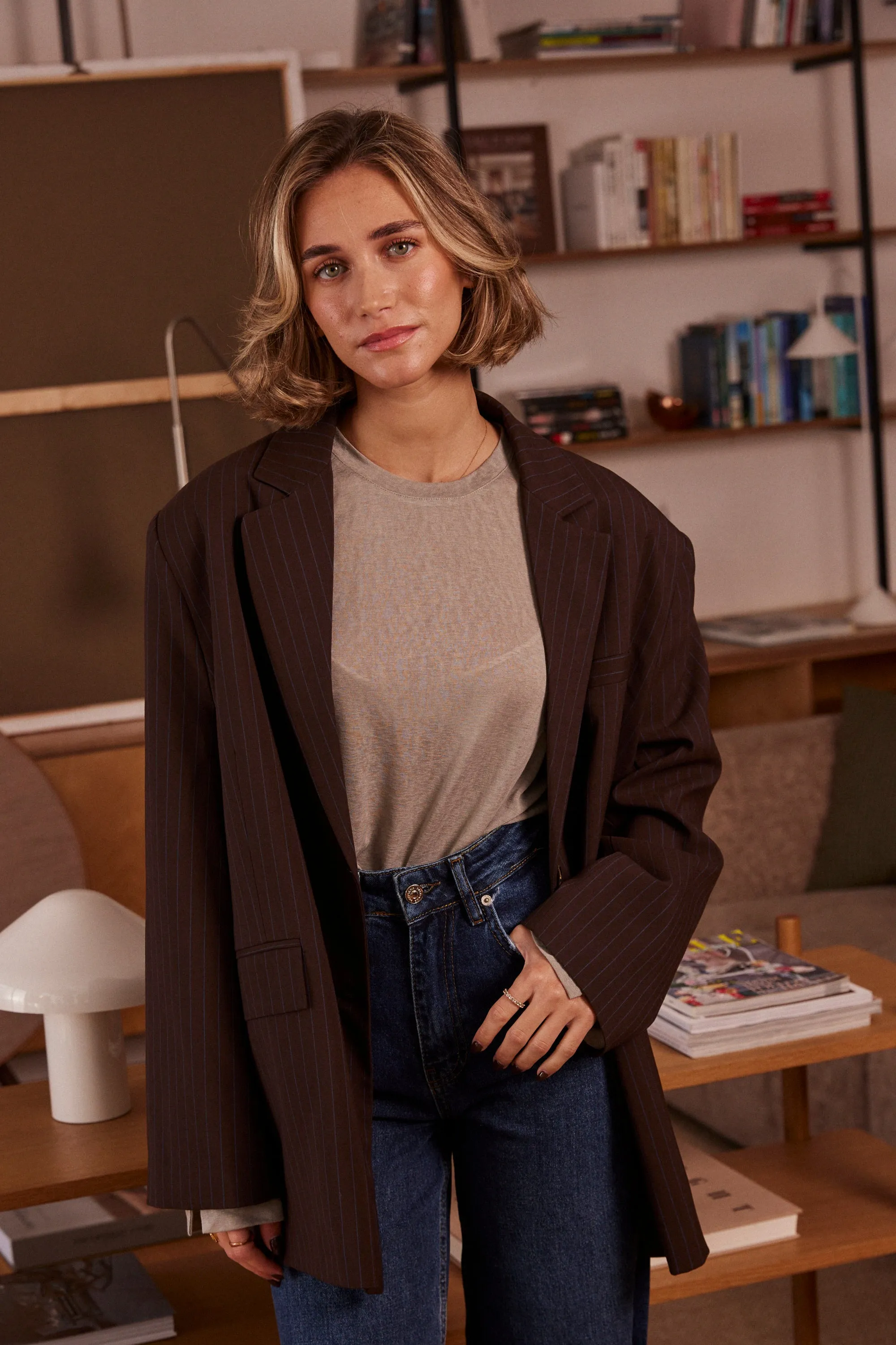 BIG Striped Alexander Blazer