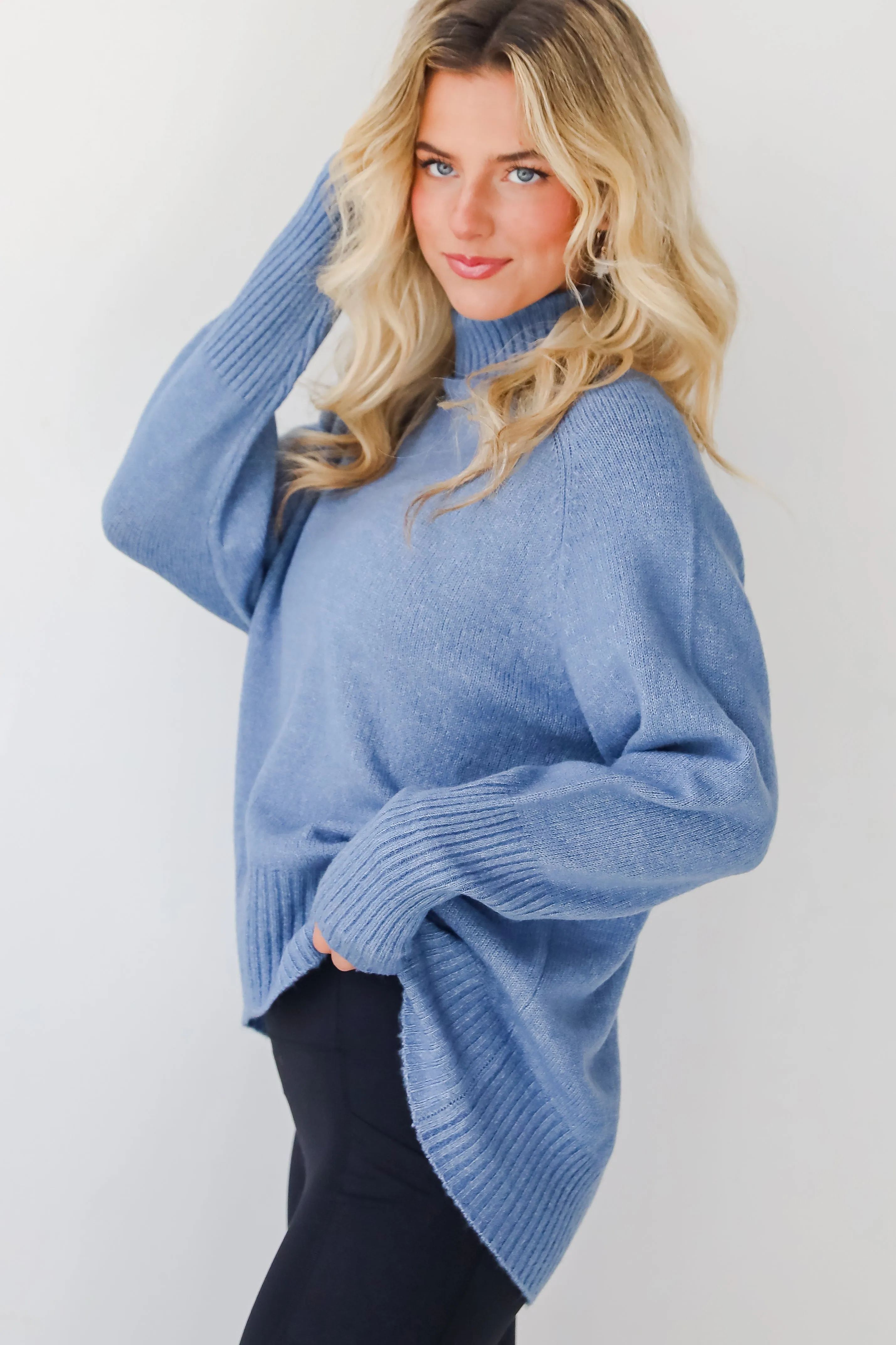 FINAL SALE - Notably Cozy Turtleneck Oversized Sweater - DOORBUSTER